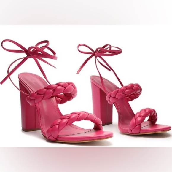 Schutz Zara high block heel sandal 8.5 - Picture 2 of 6